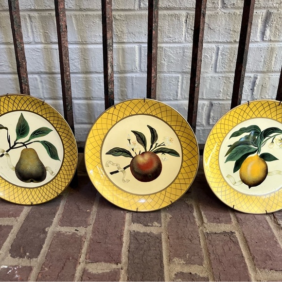 raymond waites Accents Set Of 3 Decorative Fruit Plates Poshmark
